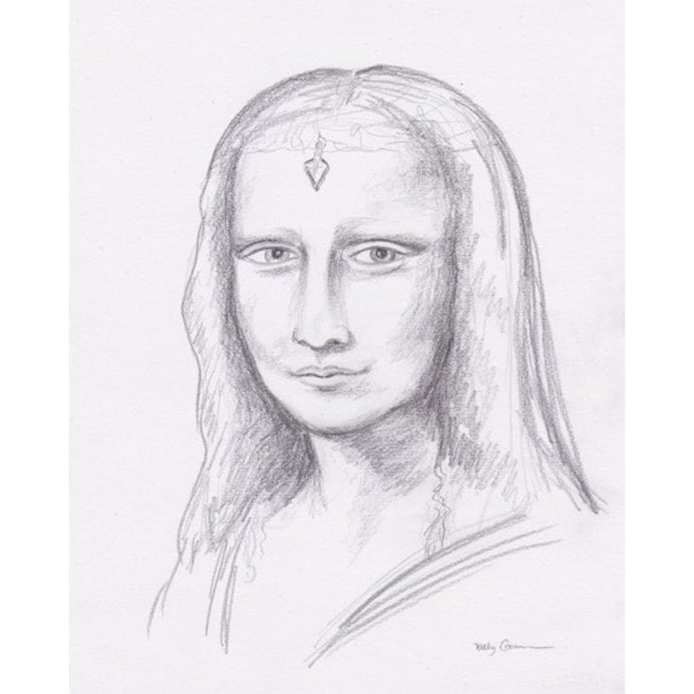 Renaissance‎ Woman - Original Pencil Drawing